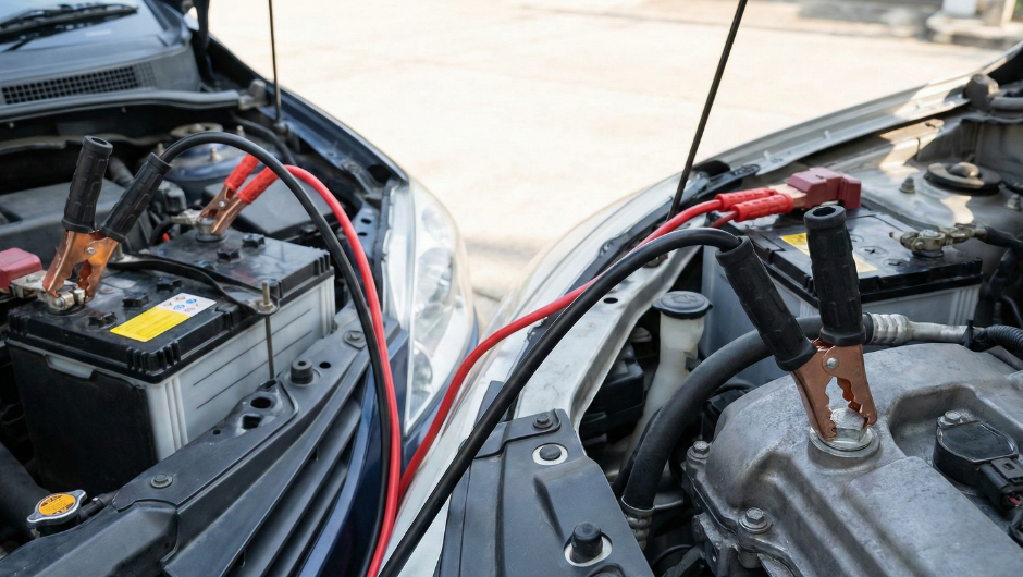 Akü takviyesinde patlama riskini önlemek için siyah (negatif) kablonun bitik akünün eksi ucuna değil, motor bloğundaki boyasız metal şase noktasına bağlanması